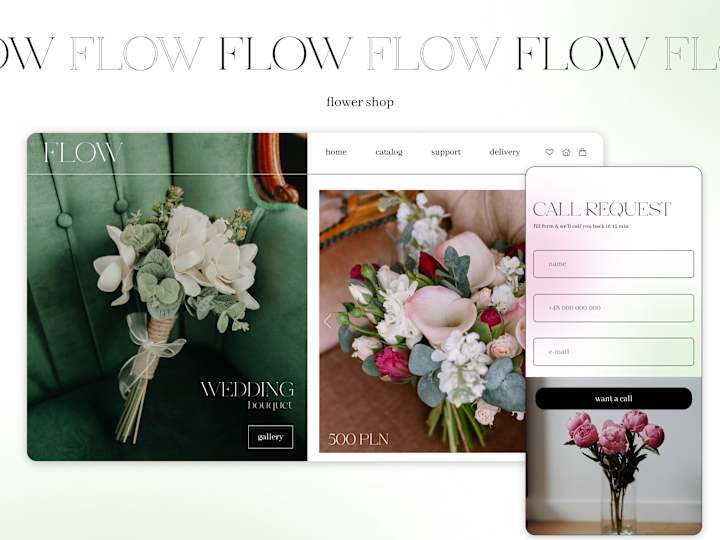 Cover image for web design | flow | flower studio