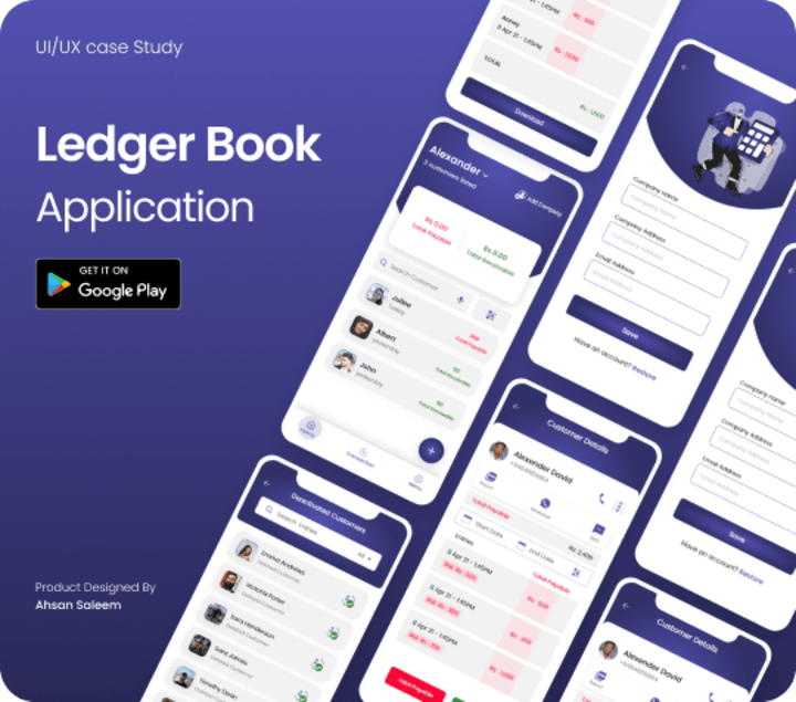 Cover image for FInance Legder Book App Redesign