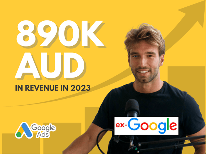 Cover image for Ecommerce Brand Gains 890k AUD via Google Ads in 2023