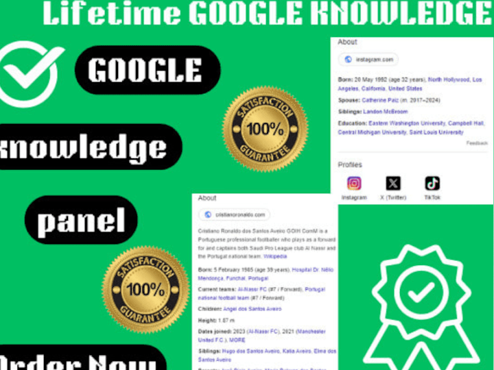Cover image for I WILL CREATE OR EDIT GOOGLE KNOWLEDGE PANEL FOR ARTIST