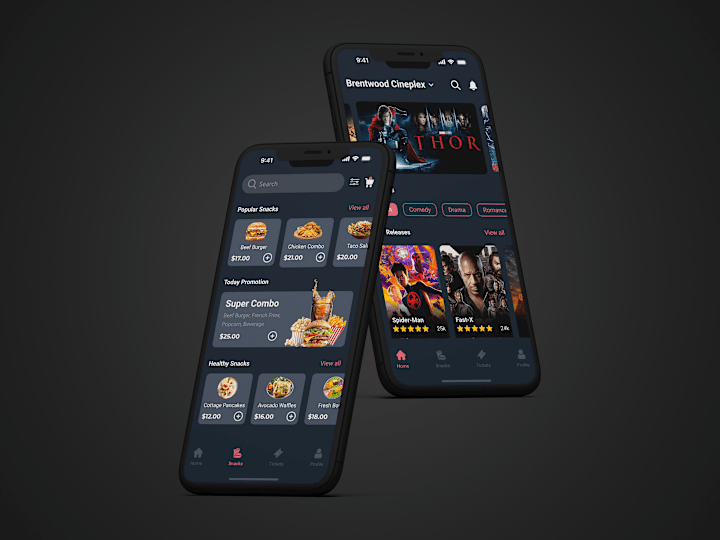 Cover image for MoviEats - App Design