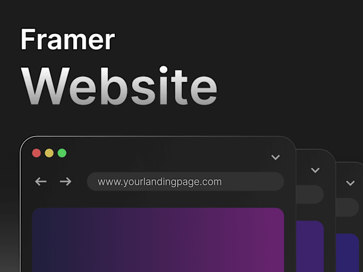 Cover image for Website in Framer (design + development)