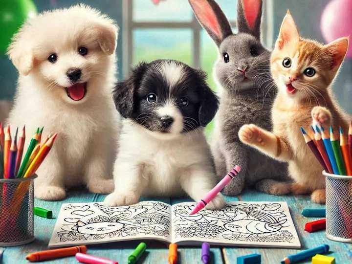 Cover image for Coloring book animals (pdf)