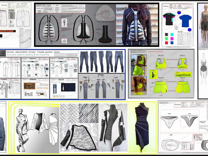 Cover image for Garment development + production ready tech pack