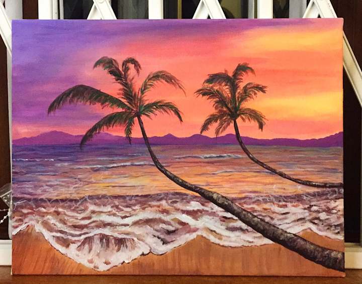 Cover image for Landscape Acrylic Paintings