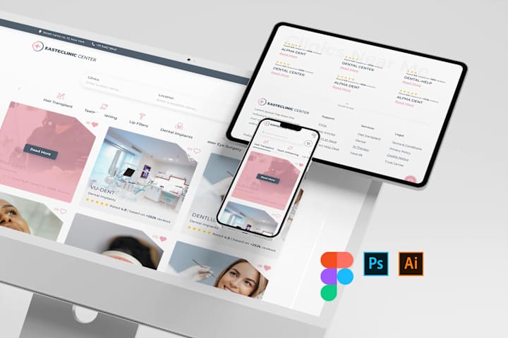 Cover image for UX/UI Design for Clinics web app - Easteclinic Center