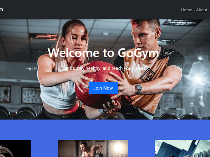 Cover image for Gym website made using HTML, CSS, Javascript, React and GSAP
