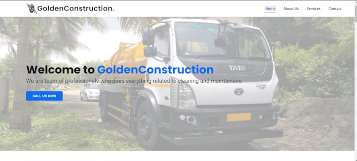 Cover image for Golden Construction Portfolio Website