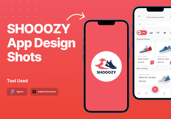 Cover image for App Design Concept For Shoe Brand