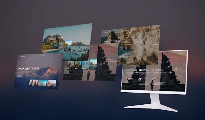 Cover image for Interactive Landing Page for Travel Agency :: Behance