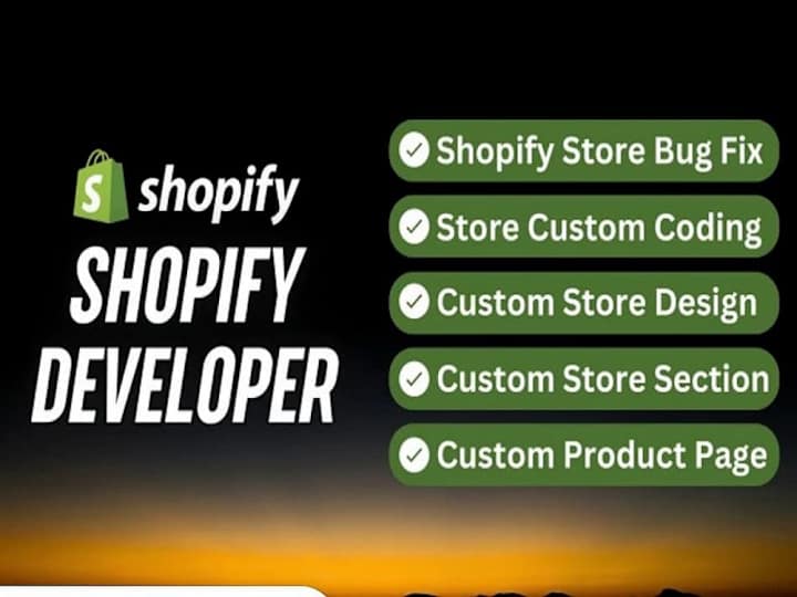 Cover image for I will develop shopify website theme customization do bug fixing