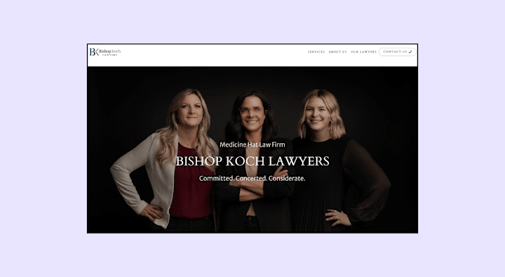 Cover image for Bishop Koch Lawyers Website Redesign & Upgrade