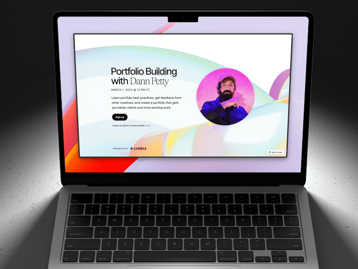 Cover image for Contra Portfolio Building Event: Framer Development