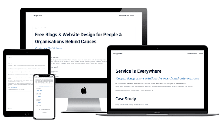 Cover image for Vanguard Website