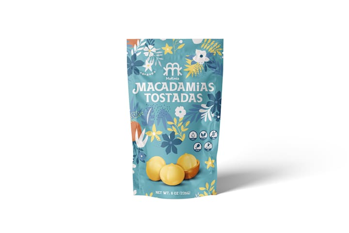 Cover image for Makmia Macadamias Tostadas · Packaging ::