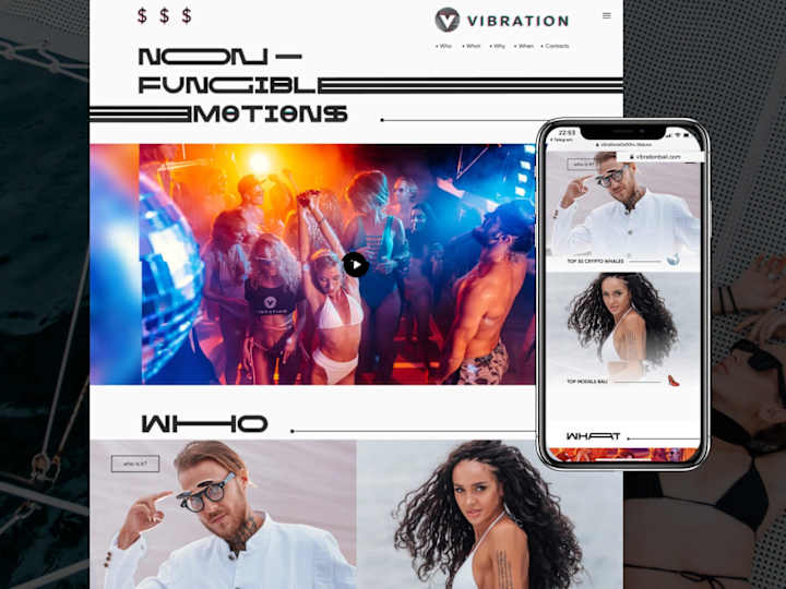 Cover image for VibrationBali | Landing page for yacht crypto party