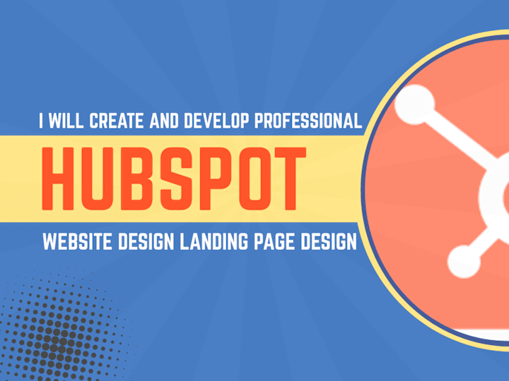 Cover image for Develop custm Hubspot cms crm website design landing page design