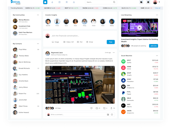 Cover image for Web App UIUX Design