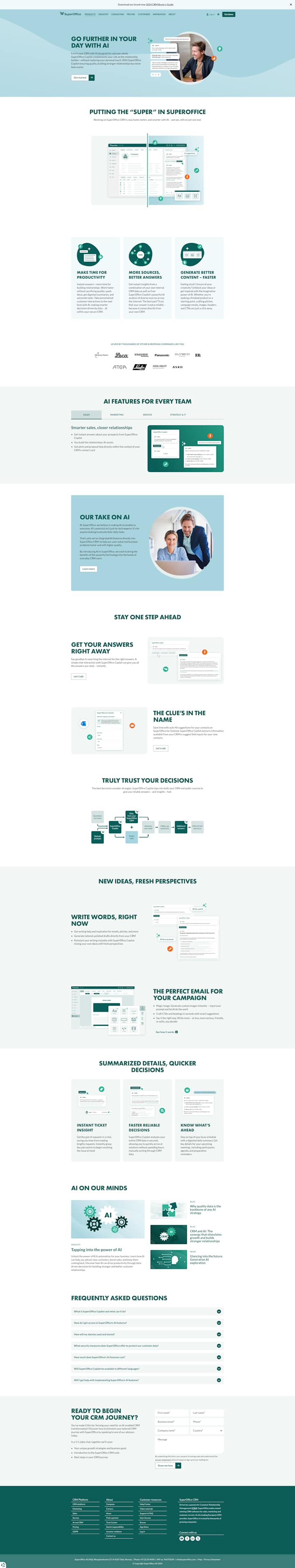 Cover image for [Ideation, Wireframe, Content, Copy] AI page for CRM Suite