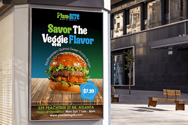 Cover image for PlantBite Bar & Grill | Poster & Billboard