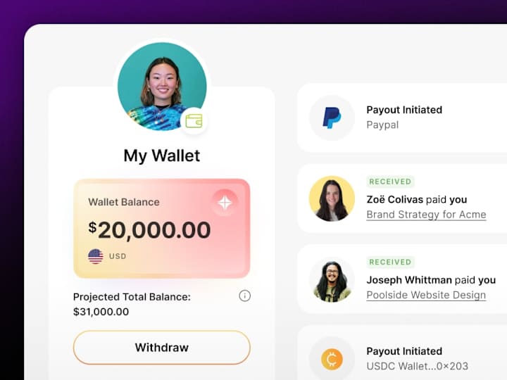 Cover image for Contra transaction log & wallet