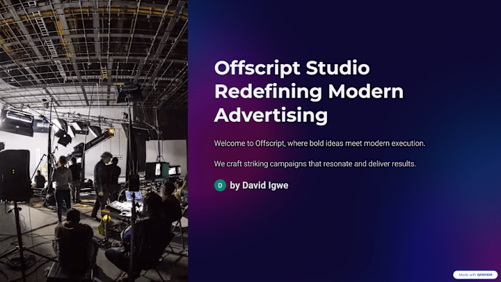 Cover image for Ad Agency Pitch deck