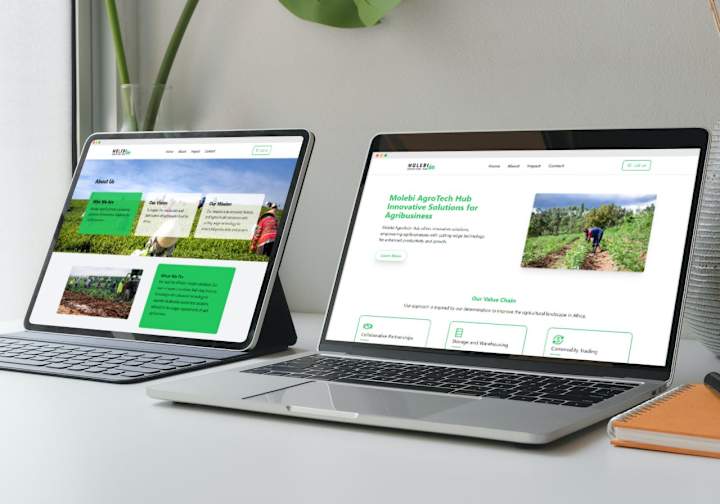 Cover image for Molebi AgroTech Hub Website with React.js & Tailwindcss