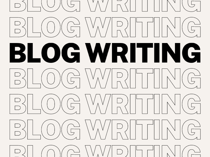 Cover image for Blog writing