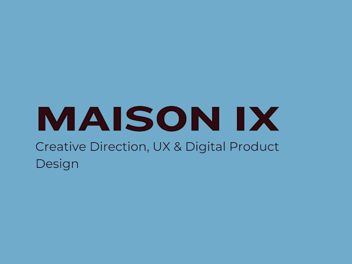 Cover image for Maison IX – Digital CRO Agency Brand & Product Suite