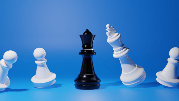 Cover image for 3d chess model render. 