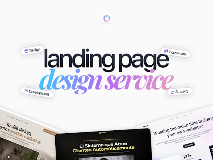 Cover image for Landing Page design - web + responsive 
