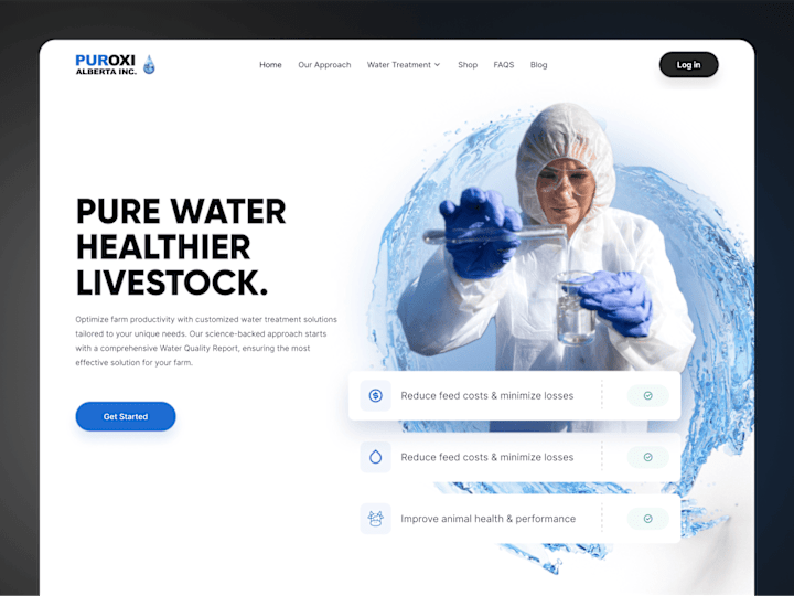 Cover image for Puroxi – Landing Page Variations