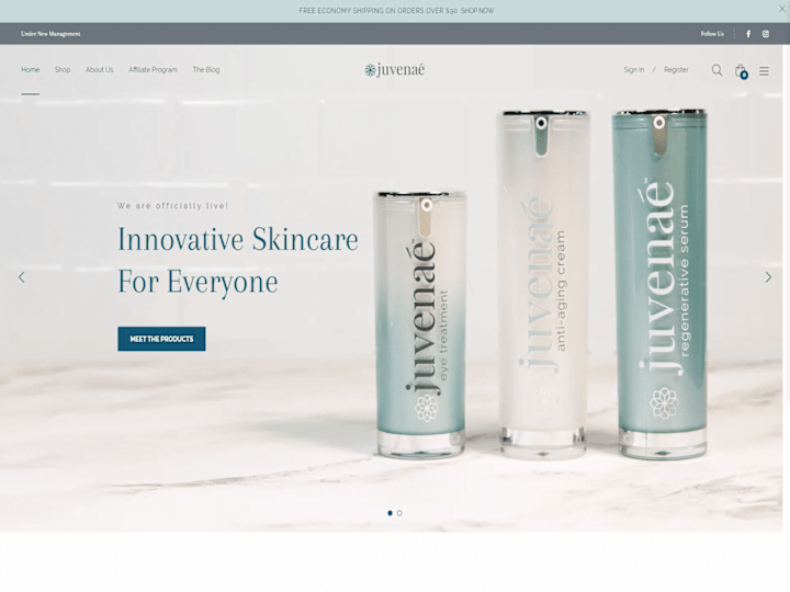 Cover image for juvenaeskincare.com