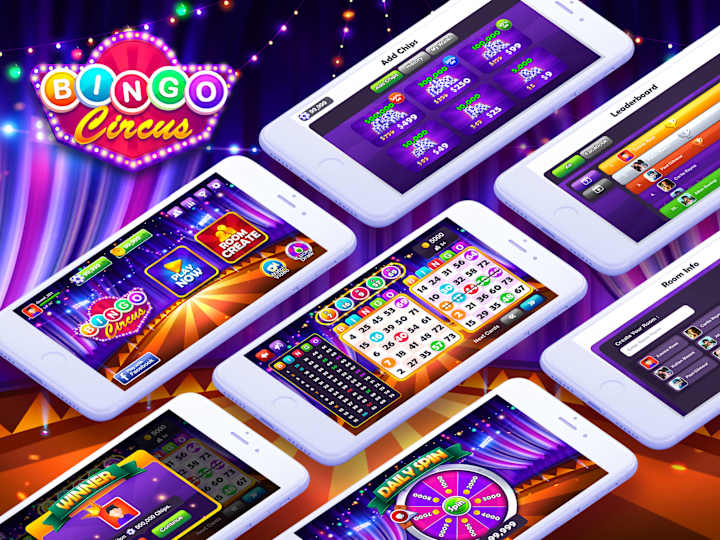 Cover image for Bingo Circus - Game UI Design