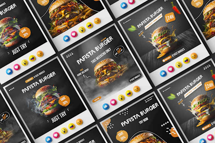 Cover image for Social Media Desgin for Pafista Burger 