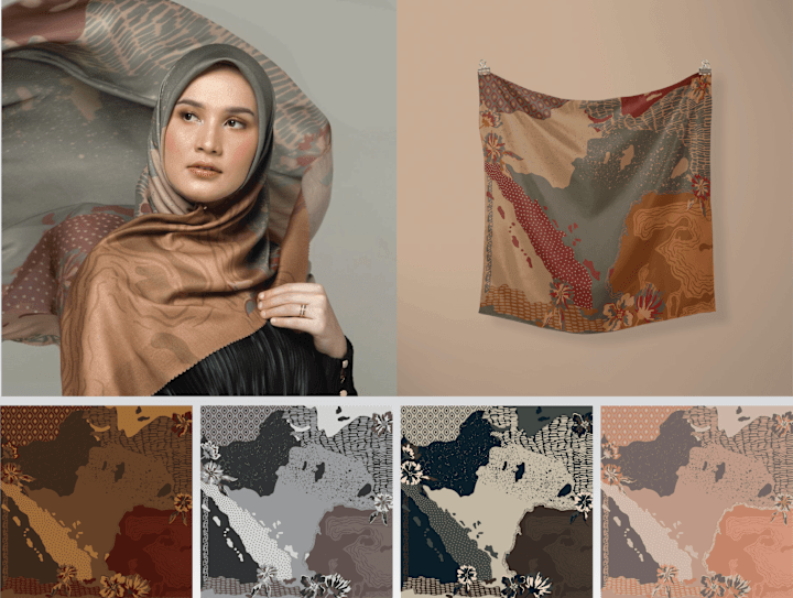 Cover image for Pattern Surface Design for Hijab | Zyta Delia