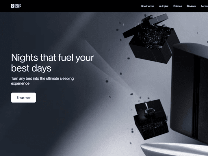 Cover image for Figma Design for Eight Sleep's Shopify Website.