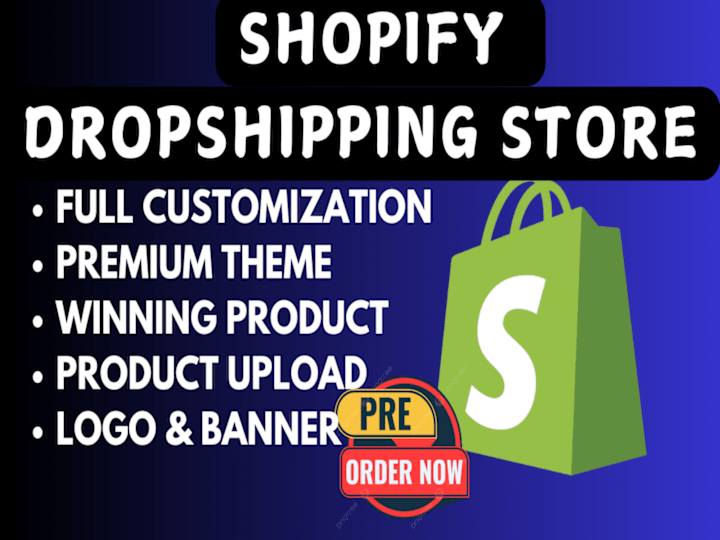 Cover image for shopify dropshipping store via cj  zendrop spocket dser supliful