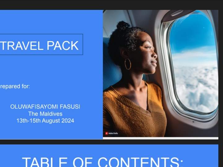 Cover image for Travel Pack and Iteneary 