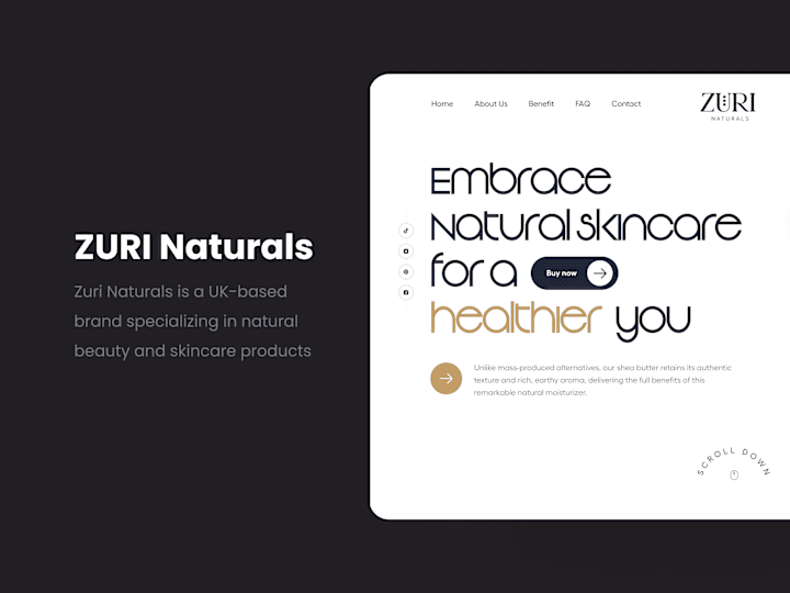 Cover image for Zuri Naturals Website