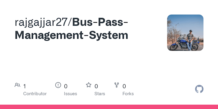 Cover image for rajgajjar27/Bus-Pass-Management-System