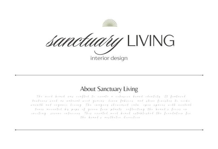 Cover image for Sanctuary Living Brand Guidelines 