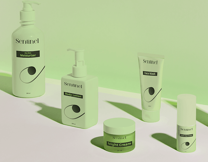 Cover image for Sentinel- skincare branding