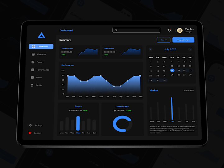 Cover image for I Design/ modern SAAS dashboards for startups businesses.