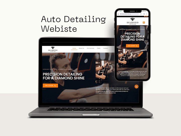 Cover image for Modern Auto Detailing Website