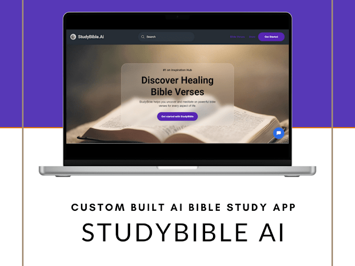 Cover image for StudyBible AI App (Bubble x Make.com)