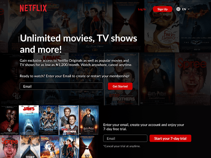 Cover image for Netflix.com webpage redesign