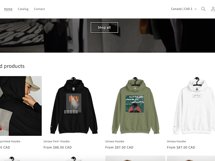 Cover image for Blanq Apparel website 