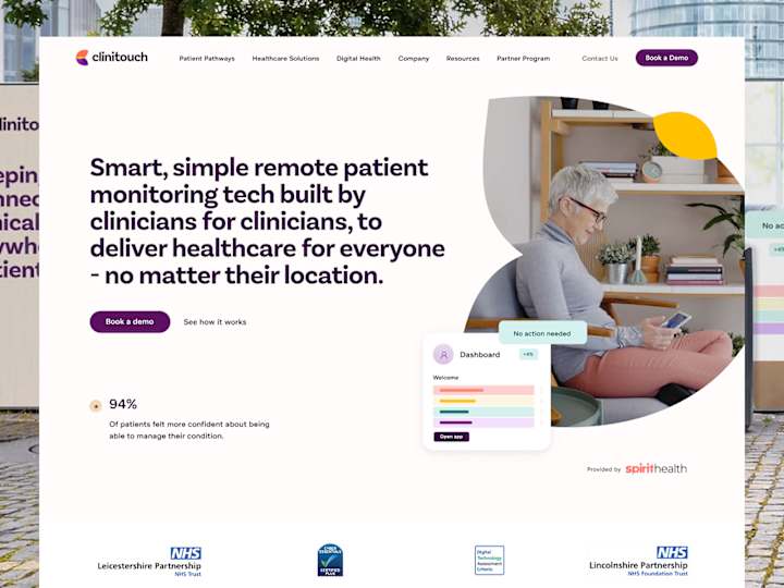 Cover image for Clinitouch Website & Platform