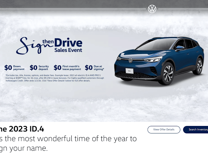 Cover image for Volkswagen website (https://www.vw.com)